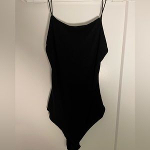 Small High-low bodysuit with open back